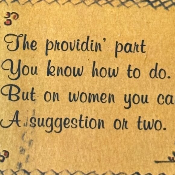 Vintage Wooden Wall Plaque With "How To Be A Fittin Husband" Poem Lois Wortham - Picture 4 of 10